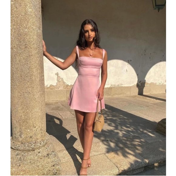 House of CB Dresses House Of Cb Kara Quartz Aline Minidress In Pink